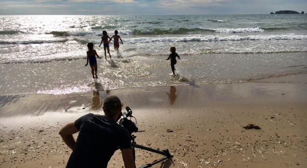 Tournage plage